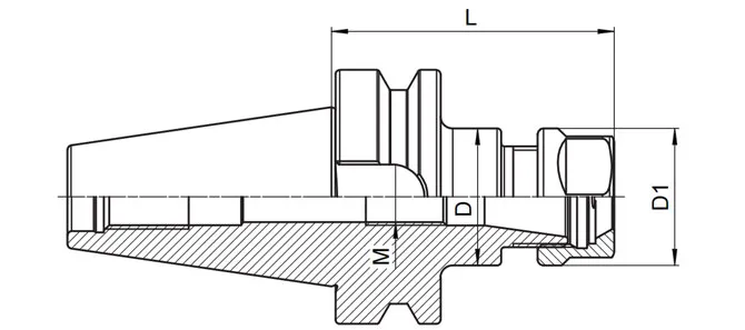 SPECIFICATION OF BBT ER COLLET CHUCK WITH HEX NUT