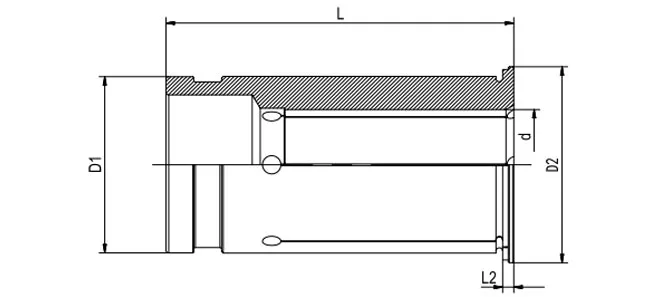 SPECIFICATION OF HYDRAULIC COLLET WITH COOLANT CHANNELS