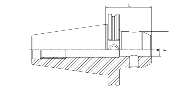 SPCIFICATION OF ANSI B5.50 END MILL HOLDER WELDON