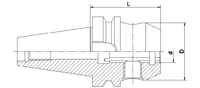 SPCIFICATION OF ANSI B5.50 END MILL HOLDER WITH COOLANT CHANNELS