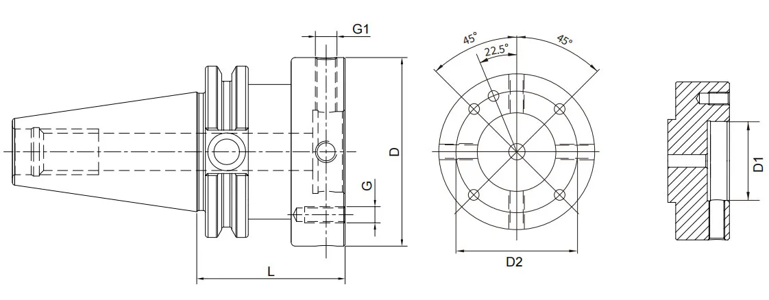 SPCIFICATION OF ANSI B5.50 RUNOUT ADJUSTABLE FLANGE ADAPTER