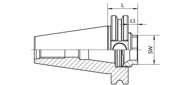 SPECIFICATION OF ANSI B5.50 ER COLLET CHUCK, SHORT