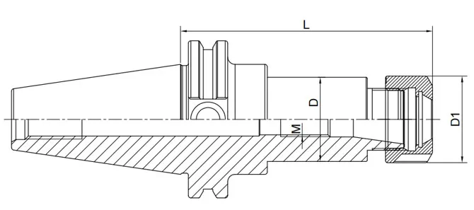 SPECIFICATION OF ANSI B5.50 ER COLLET CHUCK WITH UM NUT