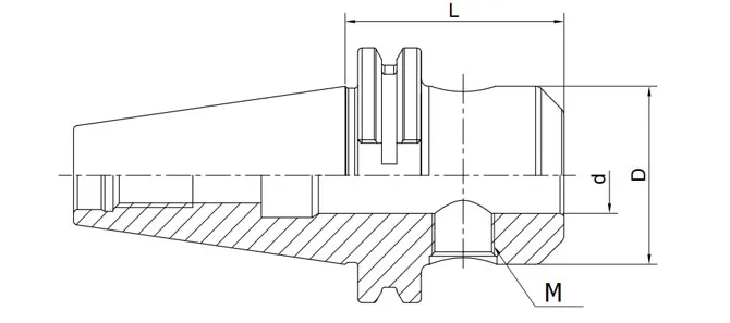 SPECIFICATION OF DIN 69871 END MILL HOLDER WELDON