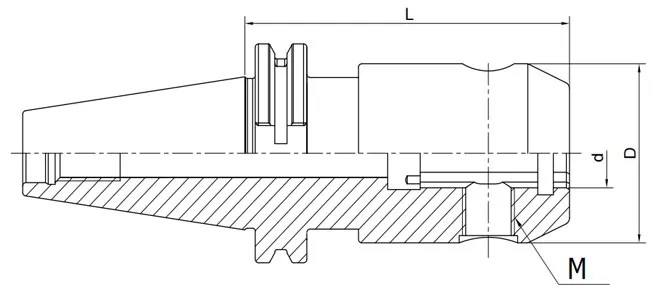 SPECIFICATION OF DIN 69871 END MILL HOLDER WITH COOLANT CHANNELS