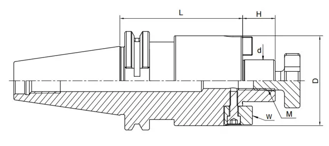 SPECIFICATION OF DIN 69871 FACE MILL HOLDER