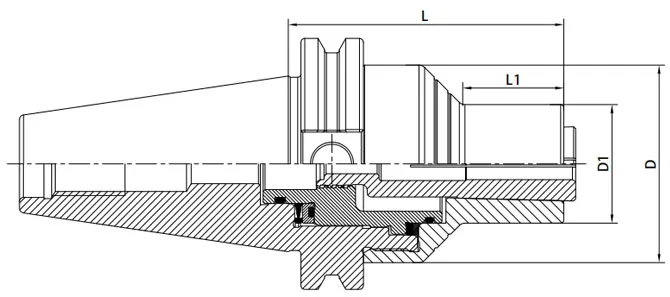 SPECIFICATION OF DIN 69871 PRECISION SCREW COLLET CHUCK