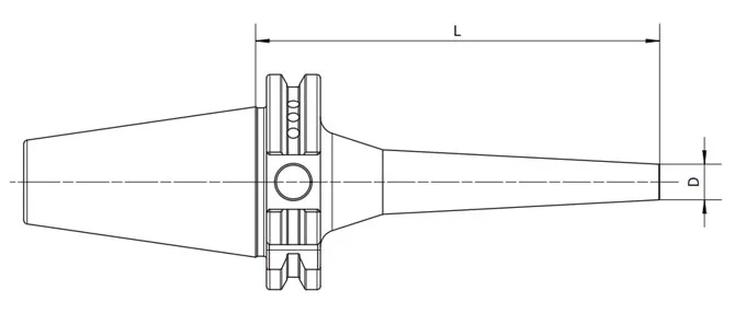SPECIFICATION OF DIN 69871 PULL BACK COLLET CHUCK
