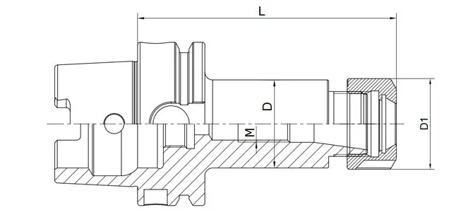 SPECIFICATION OF DIN 69893 ER COLLET CHUCK WITH HEX NUT