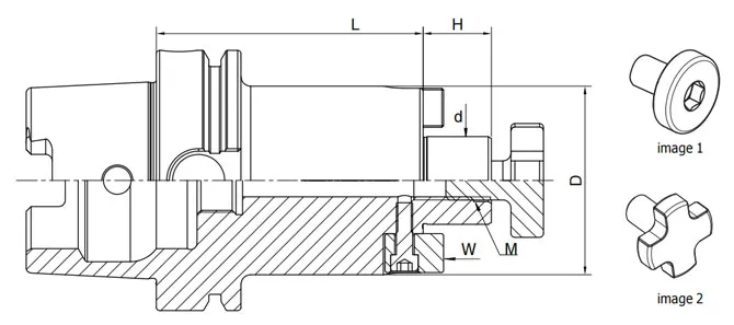 SPECIFICATION OF DIN 69893 FACE MILL HOLDER