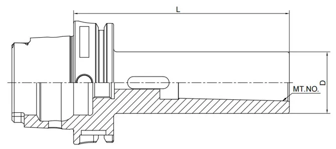 SPECIFICATION OF DIN 69893 MORSE TAPER ADAPTER WITH TANG