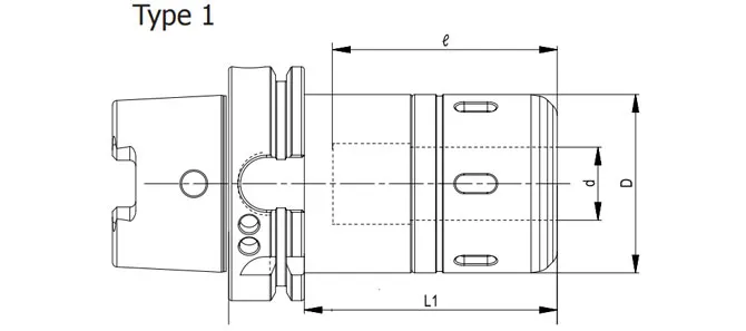 SPECIFICATION OF HSK POWER MILLING CHUCK