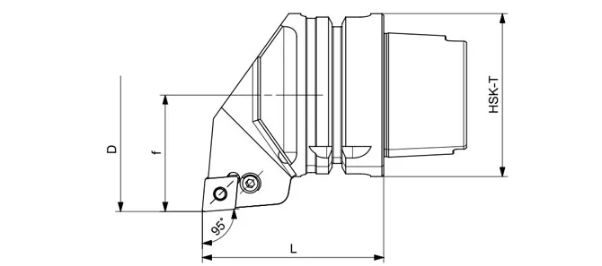 SPECIFICATION OF HSK-T TURNING TOOL PCLNR | PCLNL 95°/80°