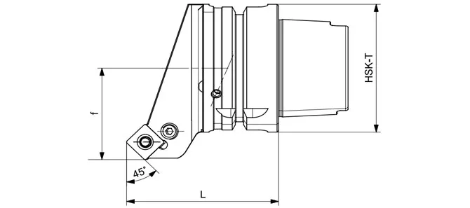 Specification Of Hsk T Turning Tool Pssnr | Pssnl 45°/90°