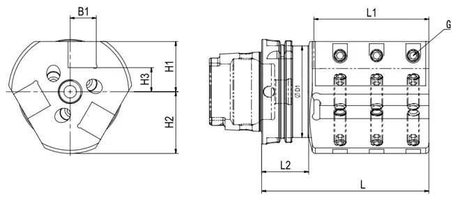 SPECIFICATION OF HSK･T TURNING TOOLS SBT FOR EXTERNAL AND FACING