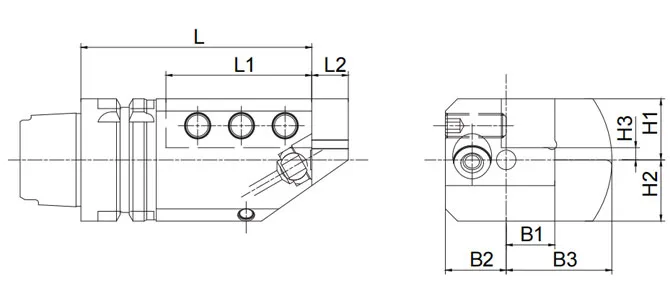 SPECIFICATION OF HSK･T TURNING TOOLS SBV FOR EXTERNAL AND CUT-OFF