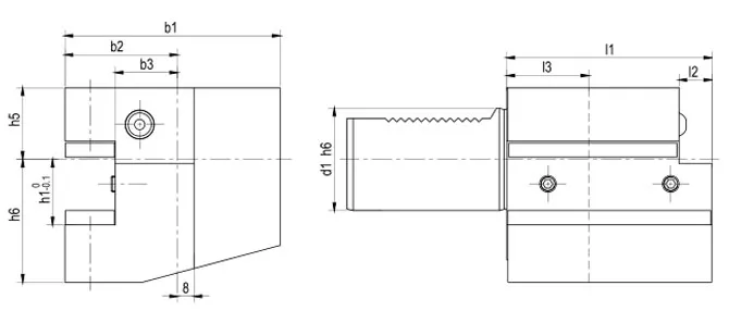 SPECIFICATION OF AXIAL HOLDER FORM C2 LEFT