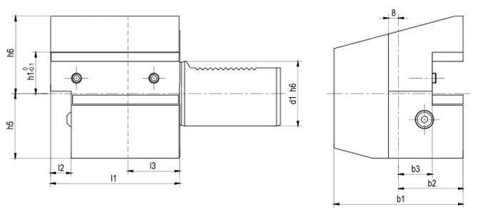 SPECIFICATION OF AXIAL HOLDER FORM C3 INVERTED RIGHT