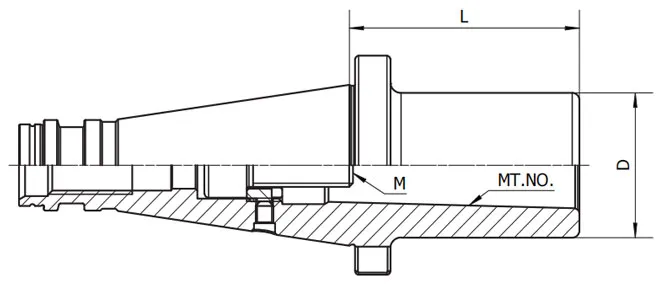 SPECIFICATION OF DIN2080 MORSE TAPER ADAPTER WITH DRAWBAR