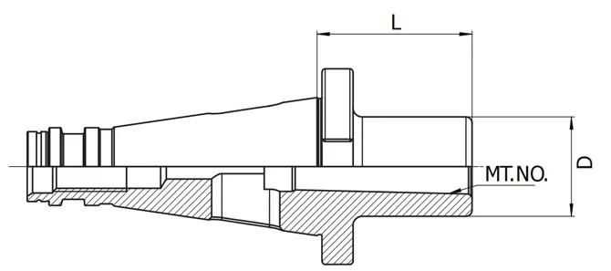 SPECIFICATION OF DIN2080 MORSE TAPER ADAPTER WITH TANG
