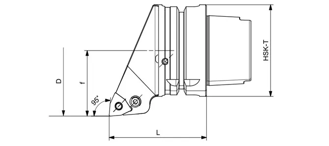 SPECIFICATION OF HSK-T TURNING TOOL PWLNR | PWLNL 95°/80°
