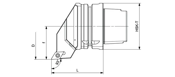 SPECIFICATION OF HSK-T TURNING TOOL SDJCR | SDJCL 93°/55°