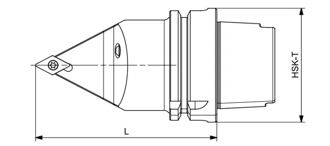 SPECIFICATION OF HSK-T TURNING TOOL SDNCN 62.5°/55°/62.5°
