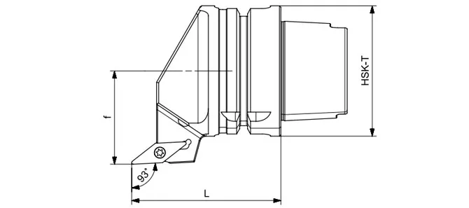 SPECIFICATION OF HSK-T TURNING TOOL SVJBR | SVJBL | SVJCR | SVJCL 93°/35°