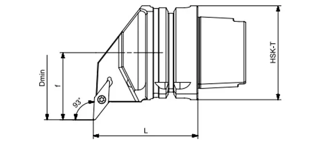SPECIFICATION OF HSK-T TURNING TOOL SVUBR | SVUBL | SVUCR | SVUCL 93°/35°