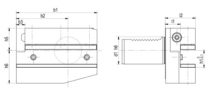 SPECIFICATION OF RADIAL HOLDER FORM B6 LEFT, LONG