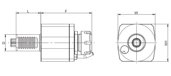 SPECIFICATION OF VDI AXIAL DRIVEN HEAD, DIN 5482