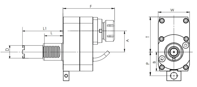 SPECIFICATION OF VDI AXIAL DRIVEN HEAD, OFFSET, STEPPED HAAS