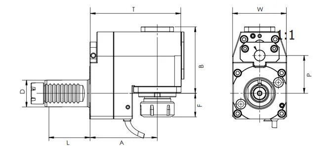 SPECIFICATION OF VDI RADIAL DRIVEN HEAD, OFFSET, TOEM