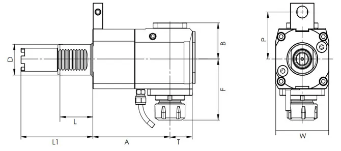 SPECIFICATION OF VDI RADIAL DRIVEN HEAD, STEPPED HAAS